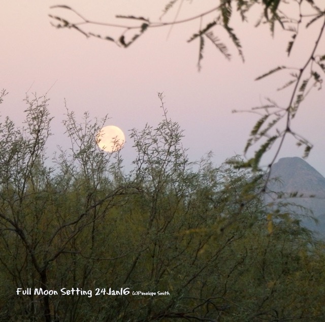 Morning Full Moonset