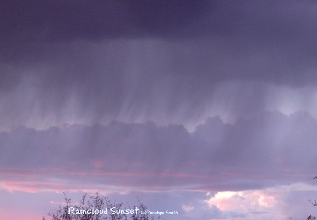 Raincloud sunset